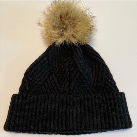 C. C Black Knit Beanie - Picture 3 of 6